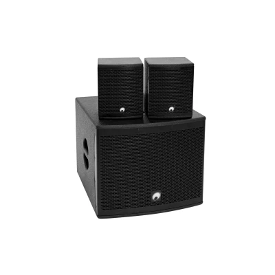 Afbeelding van Omnitronic Set MOLLY 12A Subwoofer active + 2x 6 Top 8 Ohm, black