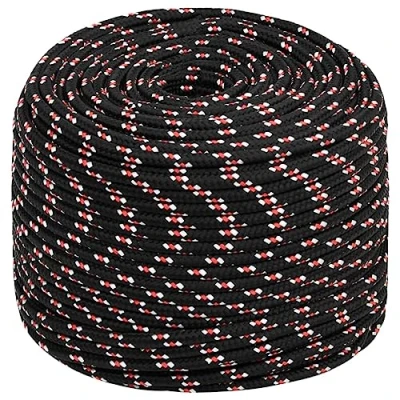 Afbeelding van vidaXL Boot touw 6 mm 25 m polypropyleen zwart