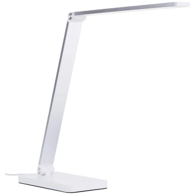 Afbeelding van Brilliant Florence Bureaulamp LED 5W 2700K 6500K CCT 3 Steps Dimbaar Draadloze oplaadfunctie USB Wit