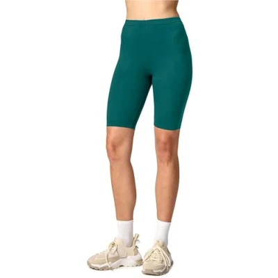 Afbeelding van Merry Style MS MS10 145 LE Dames Leggings Sport Vrijetijdsbroek Kort Viscose Sporbroek Yogabroek Smaragdgroen S