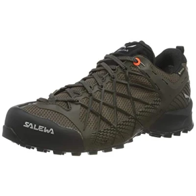 Afbeelding van Salewa Heren MS Wildfire Gore TEX trekking en wandelschoenen, Black Olive/Wallnut, 40.5 EU