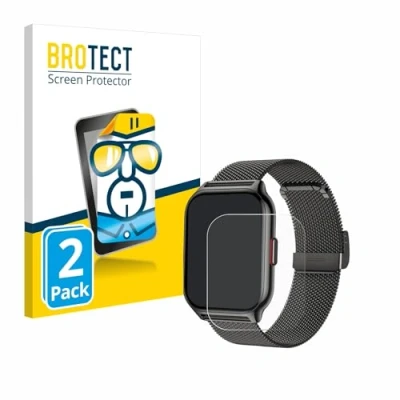 Afbeelding van BROTECT Schermbeschermer helder, Smartwatch beschermfolie, Transparant