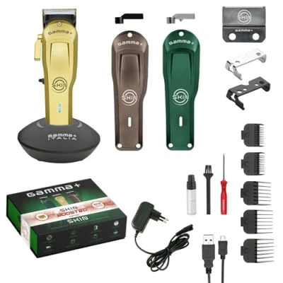 Afbeelding van GAMMA+ Skin Bulk Balding Clipper Limited Edition met boosted motor, professionele heren tondeuse, super trimmer, 45 mm verstelbaar lemmet Zero Gap, 2 uur draadloze looptijd, 3 cover, 5 kammen,