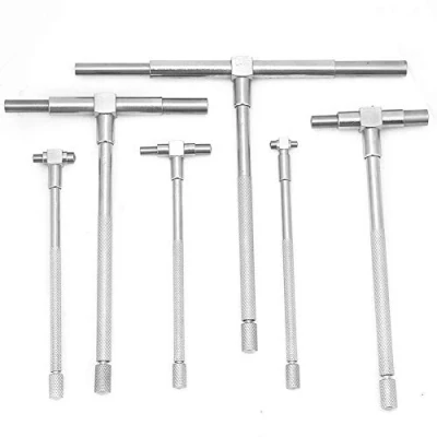 Afbeelding van 6 Stks/set Telescopische Interne Micrometer, Binnen Micrometer 8 150Mm Verstelbare Binnendiameter Meetinstrumenten