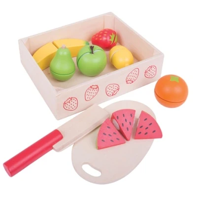 Afbeelding van Bigjigs Fruchtbox MIT Schneidebrett Speelgoedkeukentje voor kinderen, Maat: One Size, Multi coloured