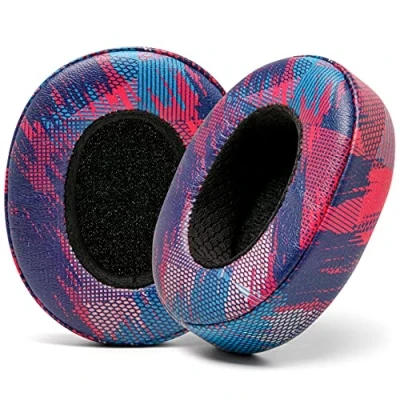Afbeelding van WC Wicked Cushions Extra Dikke Oorkussens voor Skullcandy Crusher/Evo/Hesh 3 Hoofdtelefoons &amp; Meer Verbeterde Duurzaamheid en Dikte Comfort Geluidsisolatie Paarse Speed Racer