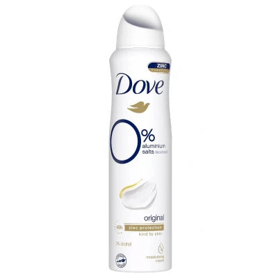 Afbeelding van 6x Dove Deodorant Spray /0% Aluminium Origineel 150ml