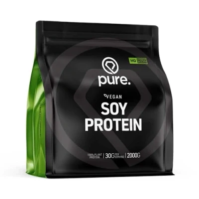 Afbeelding van Pure. Soy Protein 2000gr Peach Mango soja eiwit vegan plantaardig sojabonen eiwitisolaat