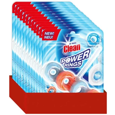 Afbeelding van 12x At Home Toiletblok Power Rings Aqua 40 gr