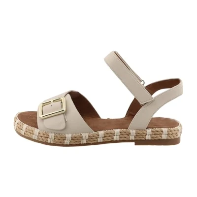 Afbeelding van TOM Tailor Espadrilles, Dames, Maat: 41, Cream Pu