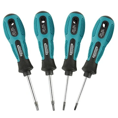 Afbeelding van Driehoekige schroevendraaierset, multifunctioneel magnetisch reparatiegereedschap, 4 stuks, 1,8/2/2,3/3 x 50 mm, chroom vanadium recisie reparatie gereedschapsset