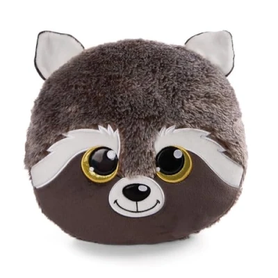 Afbeelding van NICI 48586 Cushion Glubschis Raccoon Clooney 32 x cm Grey Figure Fluffy Cuddly Toy for Boys, Girls, Babies and Lovers Ideal Home, Nursery or On the Go