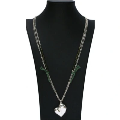Afbeelding van Bijoux by Ive Ketting Hart 90cm Zilverkleurig