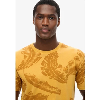 Afbeelding van Superdry Vintage Overdye Tshirt print, Heren, Maat: Medium, Desert yellow