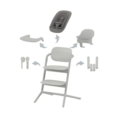 Afbeelding van Cybex LEMO 4 in 1 Kinderstoel Suede Grey