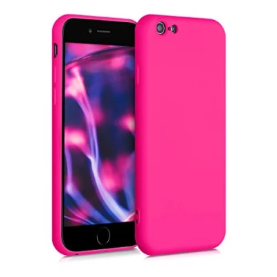 Afbeelding van kwmobile telefoonhoesje compatibel met Apple iPhone 6 / 6S hoesje Zachte case voor smartphone Back cover in neon roze