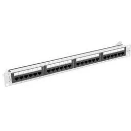 Afbeelding van LANBERG PPUA 1024 S Patch Panel 24 PUERTOS 1U Cat.6A UTP Gris