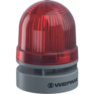 Afbeelding van Werma Signaltechnik Signaallamp Mini TwinLIGHT Combi 24VAC/DC RD 460.110.75 Rood 24 V/DC 95 dB