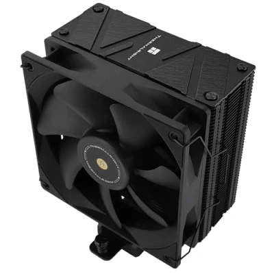 Afbeelding van Thermalright Assassin Spirit 120 EVO DARK CPU koeler, lucht met 4 x 6 mm heatpipes, TL E12B V2 PWM ventilator koellichaam 156 hoog, voor Intel 1700/1150/1151/1200, AMD:AM4 AM5, LGA17XX