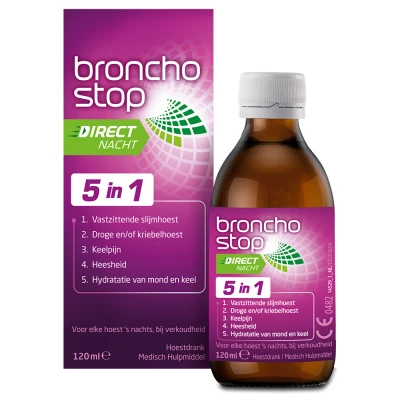 Afbeelding van Bronchostop Hoestdrank Direct Nacht 120ML