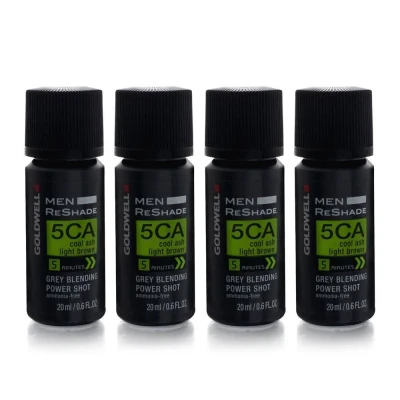 Afbeelding van Goldwell Men ReShade 5CA Koel As Lichtbruin 4x20 ml