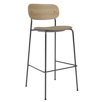 Afbeelding van Audo Copenhagen Co Bar Barkruk H105 Zitting Siërra 1611 Naturel Eiken