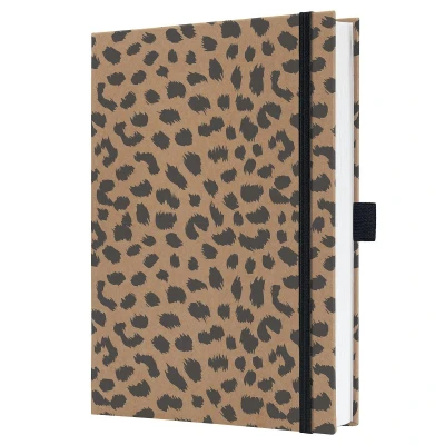 Afbeelding van 2x Notitieboek Jolie A5 Pure Cheetah gelinieerd hardcover