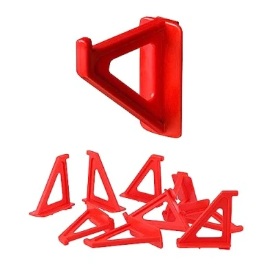 Afbeelding van Grote gereedschapsdragers, 20 delig, haken, klemmen (l x b h) 6,2 0,6 5,5 cm, rood, gereedschapswand, gereedschapshouder, wandrek, werkplaats