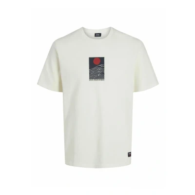 Afbeelding van R.D.D. Royal Denim Division Tshirt print, Heren, Maat: Small, Egret