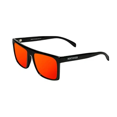 Afbeelding van Northweek Unisex volwassenen HALE zonnebril, meerkleurig (Shine Black/Red Polarized), 10.0