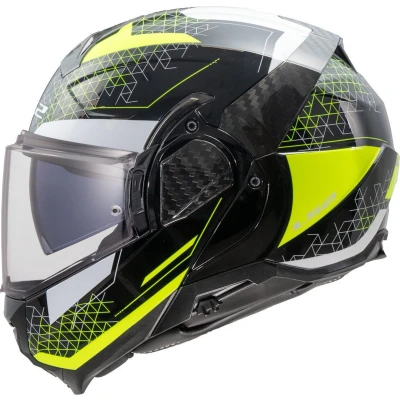 Afbeelding van LS2 FF910 Advant II systeemhelm Astral zwart geel Maat M