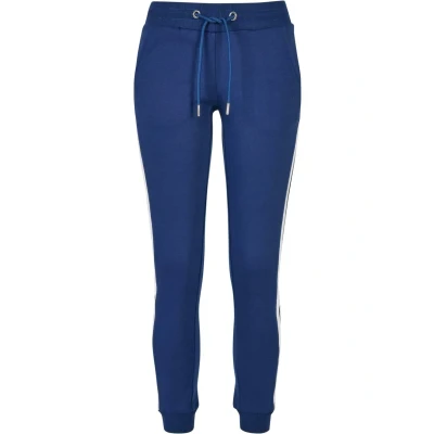 Afbeelding van Urban Classics College Contrast Trainingsbroek, Dames, Maat: 4XL, Spaceblue white black