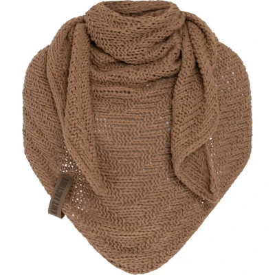 Afbeelding van Knit Factory Sally Halsdoek, Dames, Maat: One Size, Nude