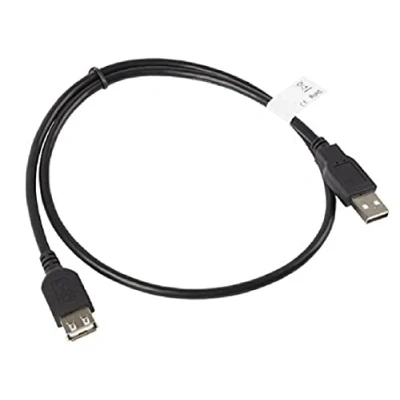 Afbeelding van Lanberg CA USBE 10CC 0007 BK USB 2.0 A stekker naar bus Extender, 70 cm zwart