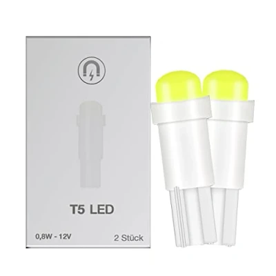 Afbeelding van Magnet Set 2 Vervangende lamp T5 Dome LED COD SMD kwaliteit auto, boot, dashboard, snelheidsmeter, interieur