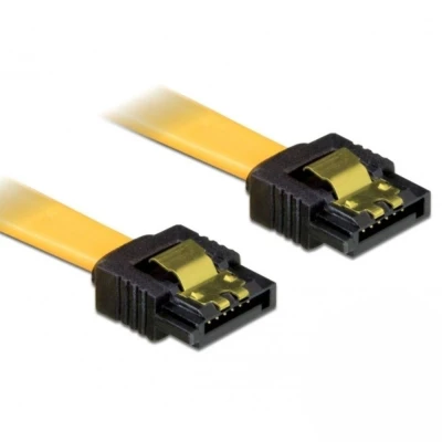 Afbeelding van SATA kabel 70cm geel ge/ge metaal Delock