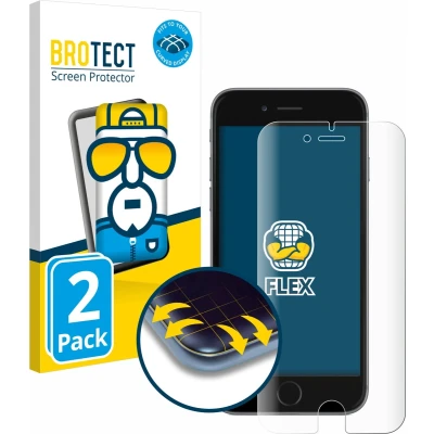 Afbeelding van BROTECT Volledig bedekkende screen protector (2 Stuk, Apple iPhone 6s), Smartphone beschermfolie, Transparant