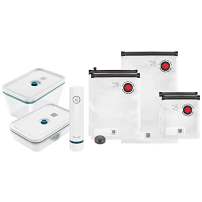 Afbeelding van ZWILLING Fresh &amp; Save Vacuüm Startset, Borosilicaatglas, L, 8 delig, La Mer