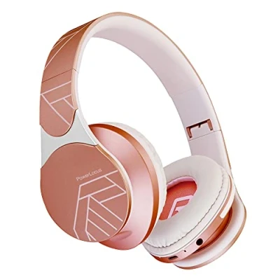 Afbeelding van PowerLocus Edge Bluetooth hoofdtelefoon, draadloos, on ear hifi stereo, SD/TF microfoon, hoofdtelefoon met geïntegreerde en opvouwbare beschermhoes voor