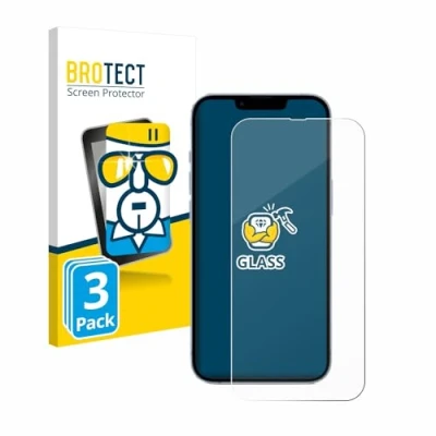 Afbeelding van BROTECT Glas Screenprotector voor Apple iPhone 14 Gehard Beschermglas 9H (3 Stuks)