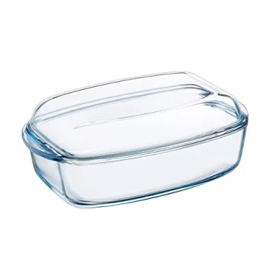 Afbeelding van Pyrex 4937387 Essentials glazen rechthoekige braadpan hoge weerstand 4,3L