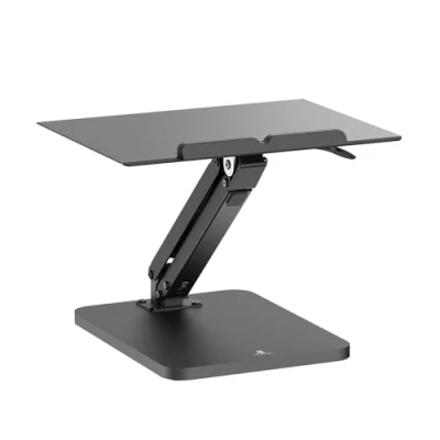 Afbeelding van Maclean Monitorstandaard bureaustandaard voor monitor of laptop, gasveer, staand en zittend gebruik, zwart, MC 493