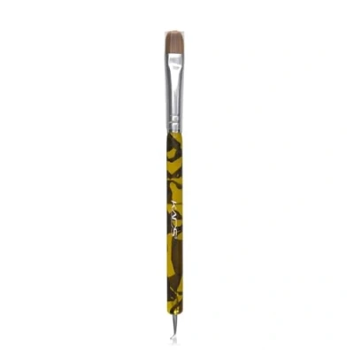 Afbeelding van KADS Kolinsky Sable Borstel 2 Manier Acryl Professionele Franse Manicure Clean up Nail Art Bend Dotting Pen