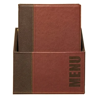 Afbeelding van Securit Menubox Trendy, A4, Bordeaux rood, incl. 20 menukaarten