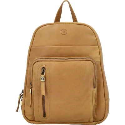 Afbeelding van Daydreamer trendy leren rugzak zand