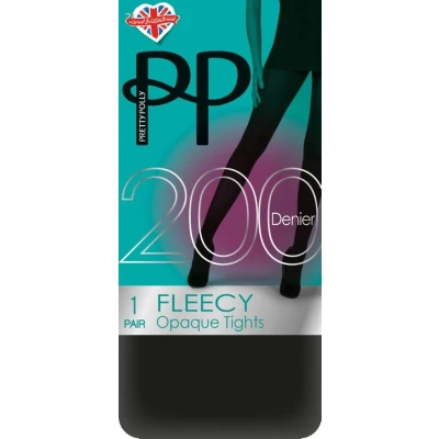Afbeelding van Pretty Polly Panty Fleece Opaque Thermo 200 Den. S/M 34/40 Zwart