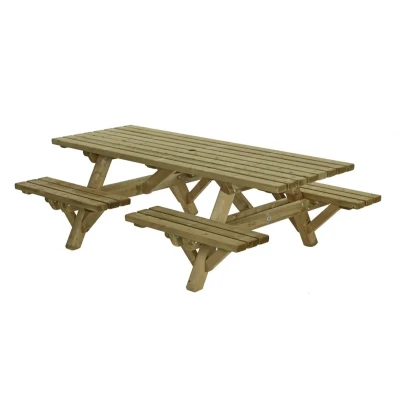 Afbeelding van Talen picknicktafel met open instap 230x160 cm