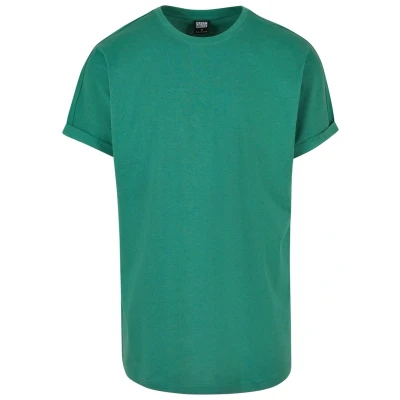 Afbeelding van Urban Classics LONG Shaped Turnup Tshirt basic, Heren, Maat: Small, Leaf