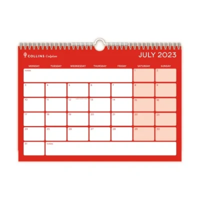 Afbeelding van Collins Debden Colplan Academic 2023 24 A4 middenjaar memo kalender School College of University Term Journal juli tot 2024 CMCA4M 2324