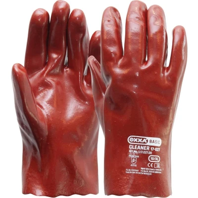 Afbeelding van . Werkhandschoen Pvc Cat.2 ROOD 27CM